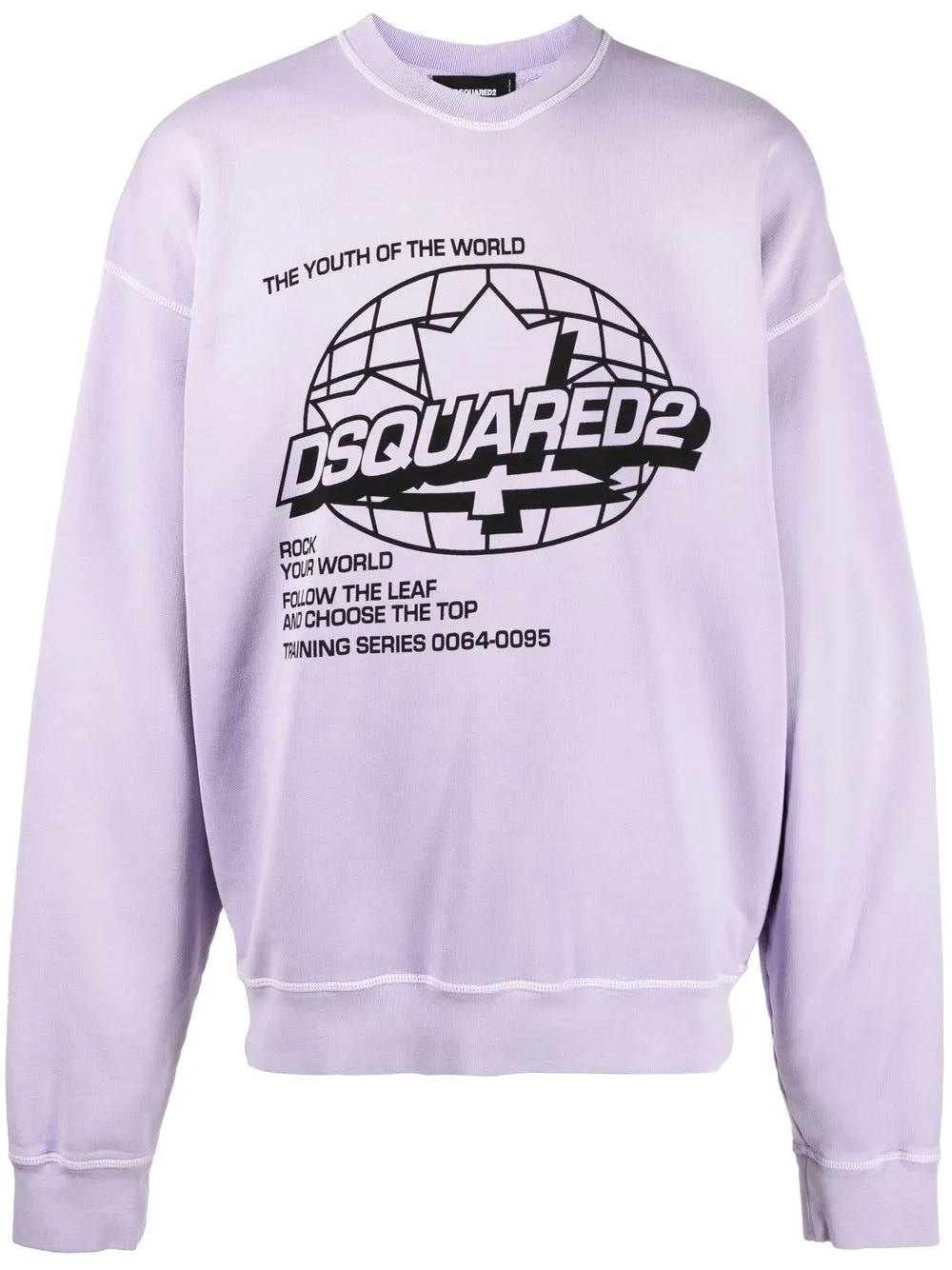 

Dsquared2 sudadera Youth Of The World con motivo gráfico - Morado