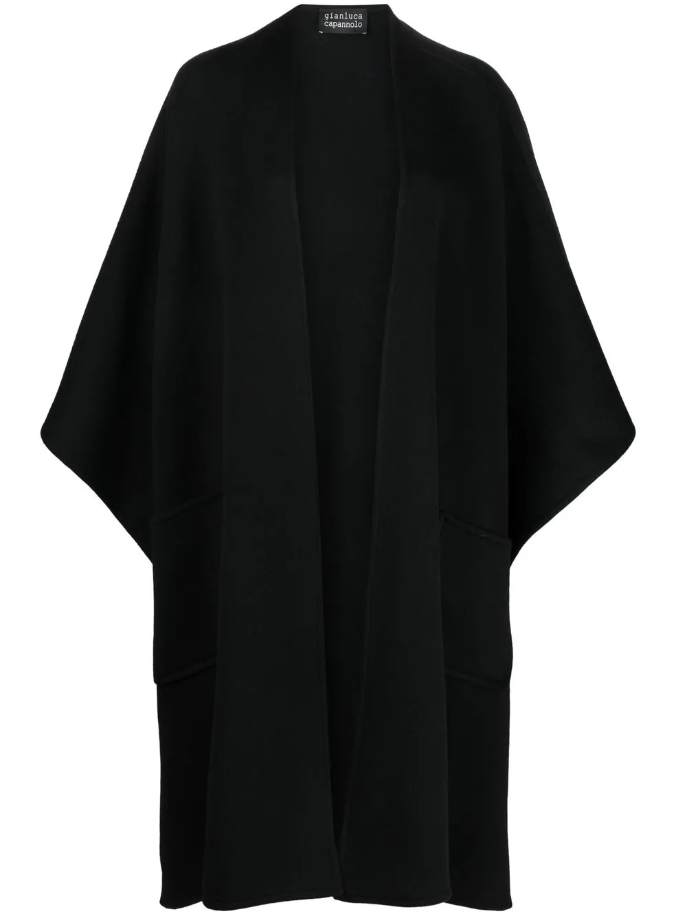 

Gianluca Capannolo draped wool-blend coat - Black