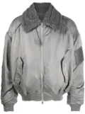 Juun.J zip-up bomber jacket - Grey