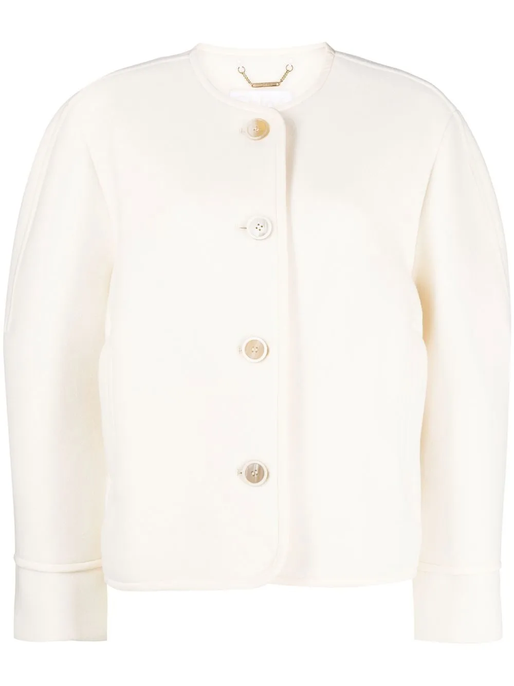 

Chloé button-up long-sleeve jacket - White