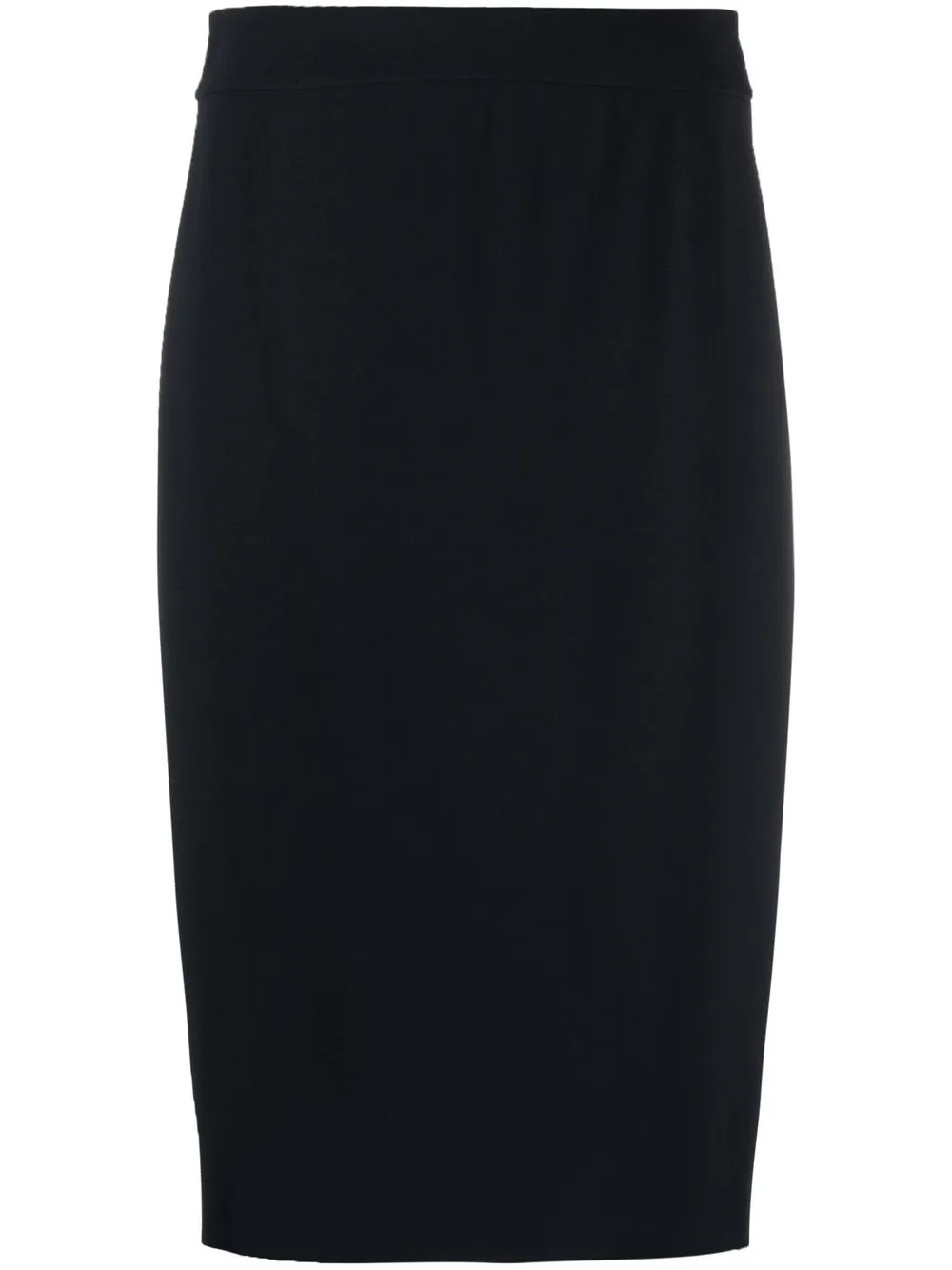 

Emporio Armani falda lápiz por la rodilla - Azul