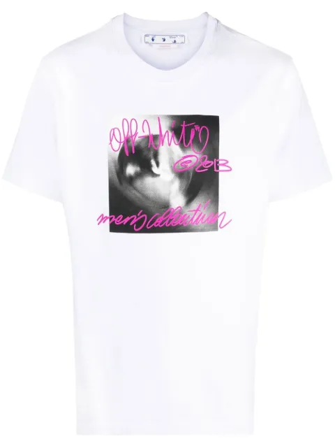 Off-White T-shirt met logoprint