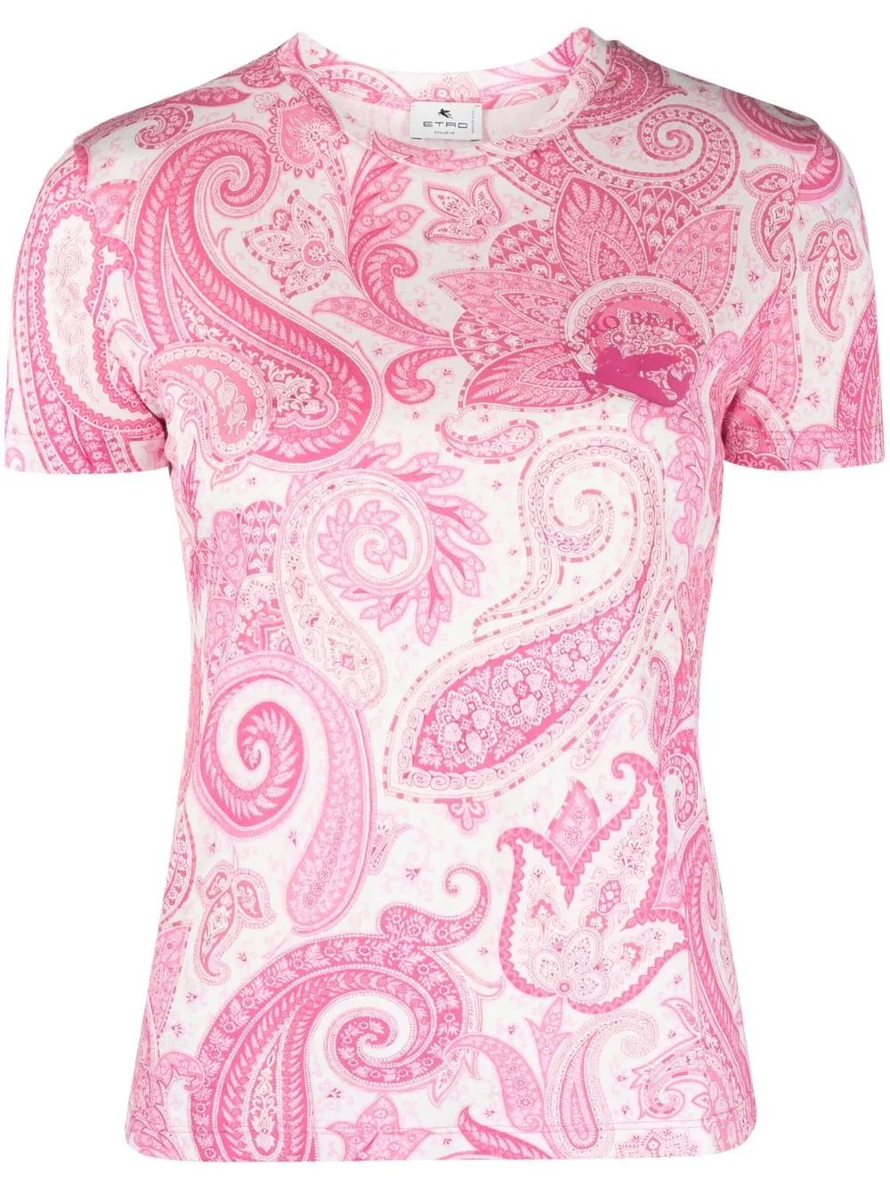 

ETRO playera con estampado de cachemira - Rosado