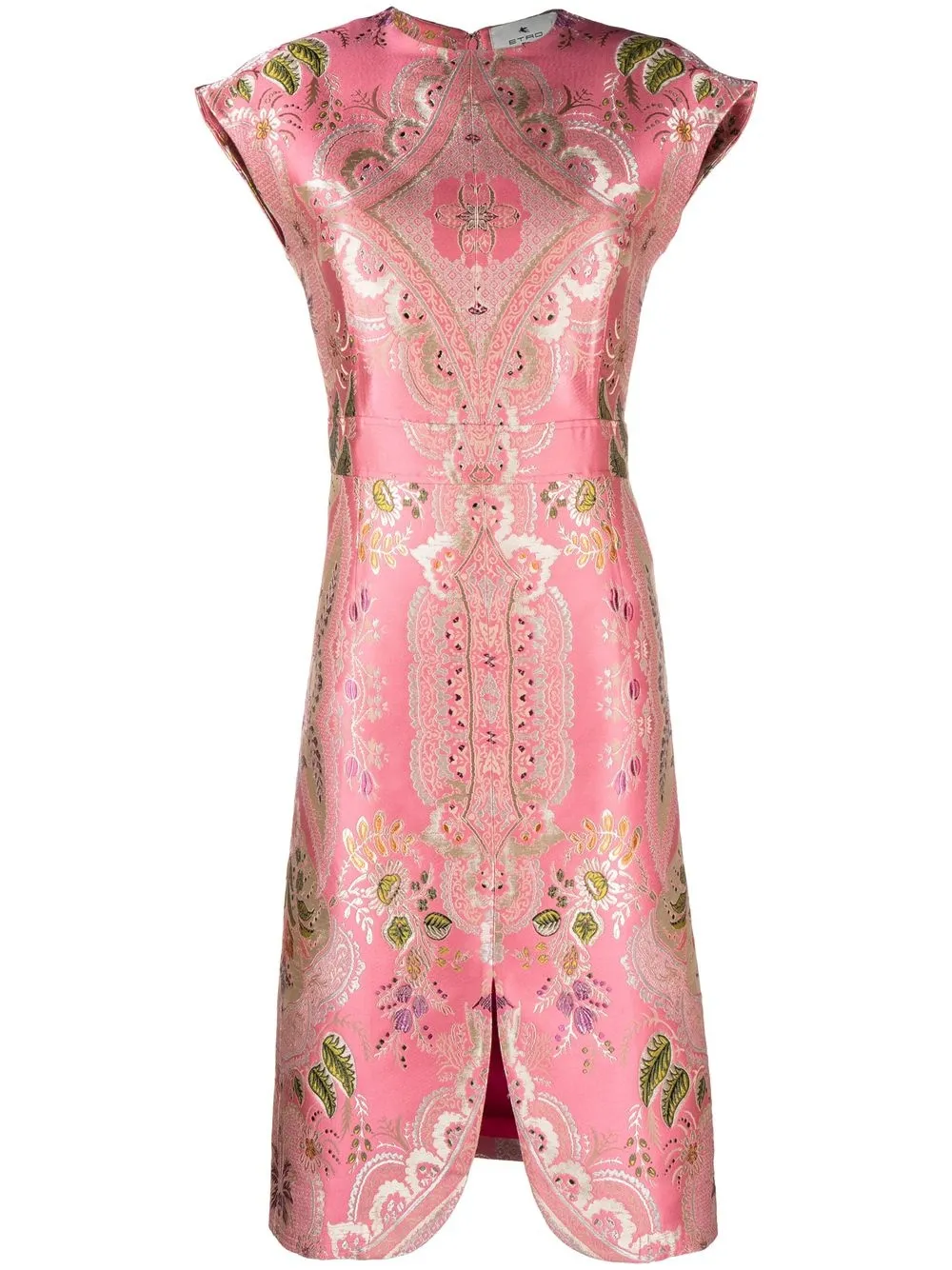 

ETRO vestido midi con estampado floral - Rosado