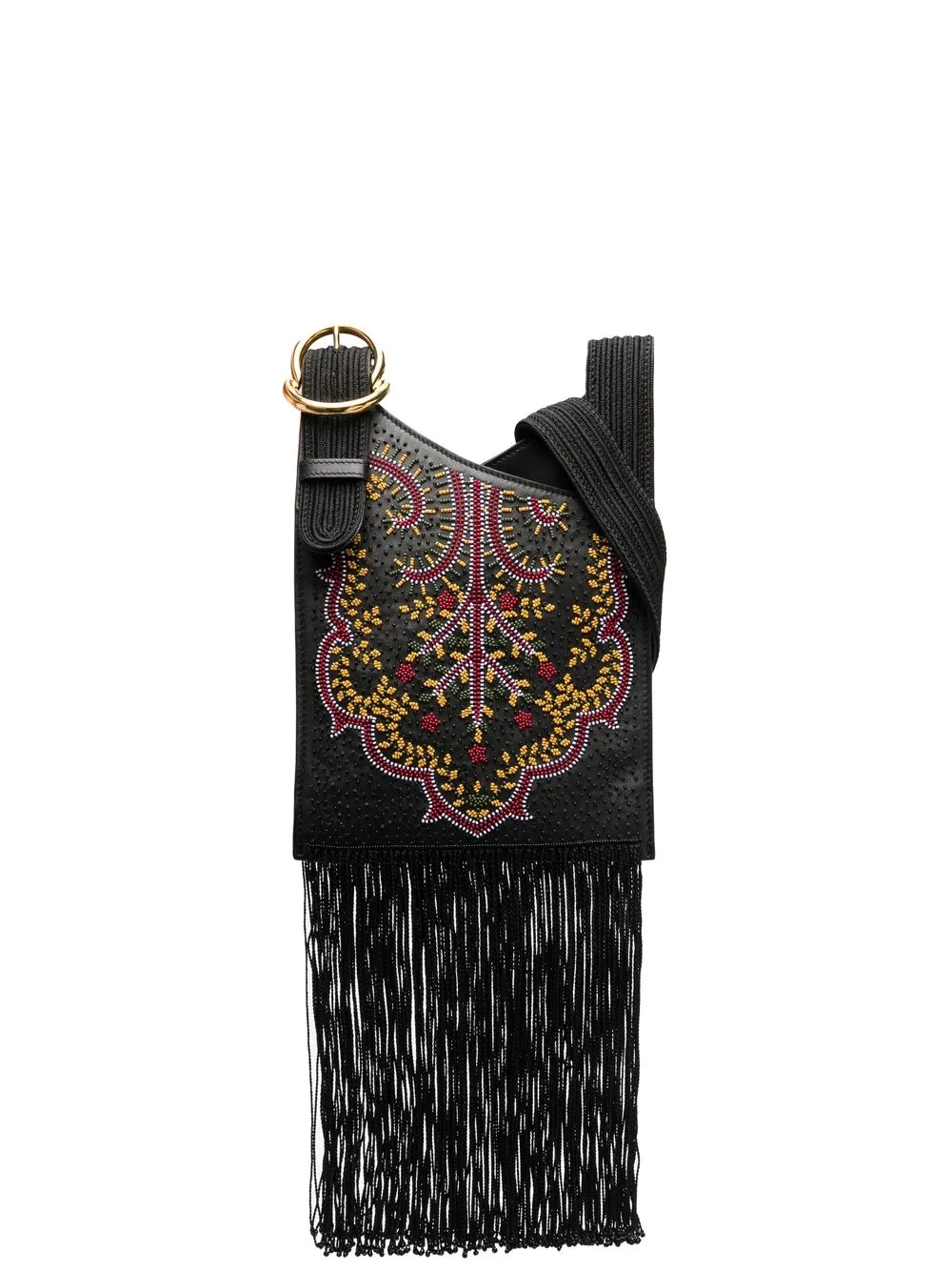 

ETRO bolsa crossbody con detalles de cuentas - Negro