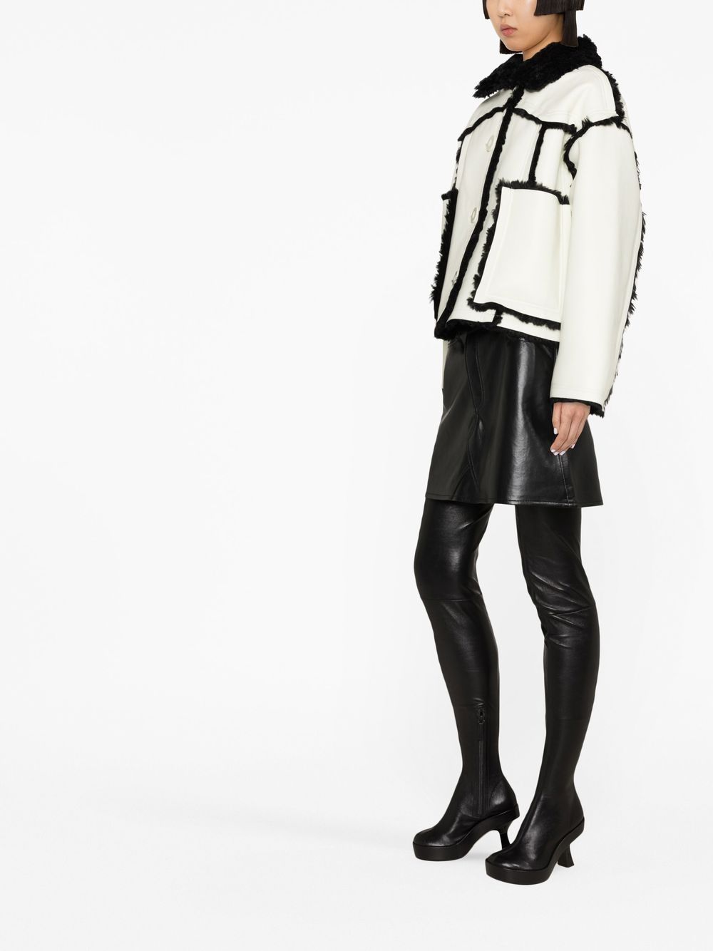 Shop Stand Studio Callie Cropped Jacket In White