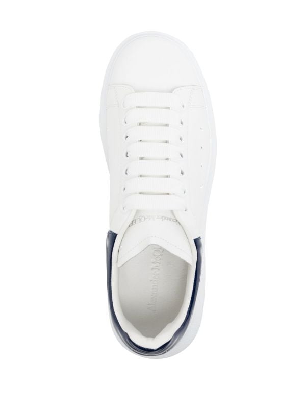 Alexander McQueen - Authenticated Lace Ups - Leather White Plain for Men, Never Worn