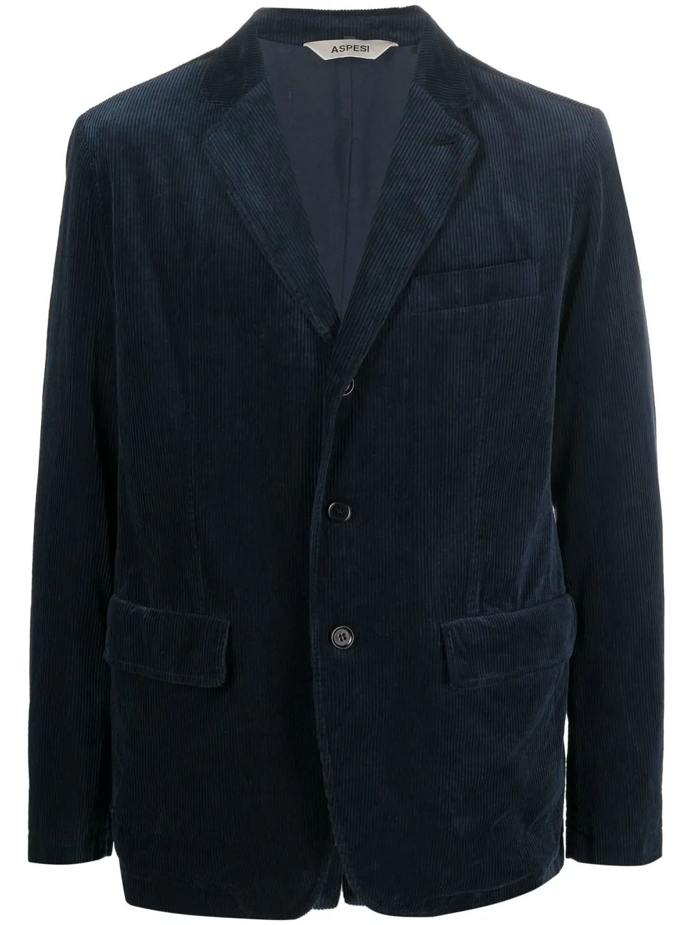 

ASPESI corduroy single-breasted blazer - Blue