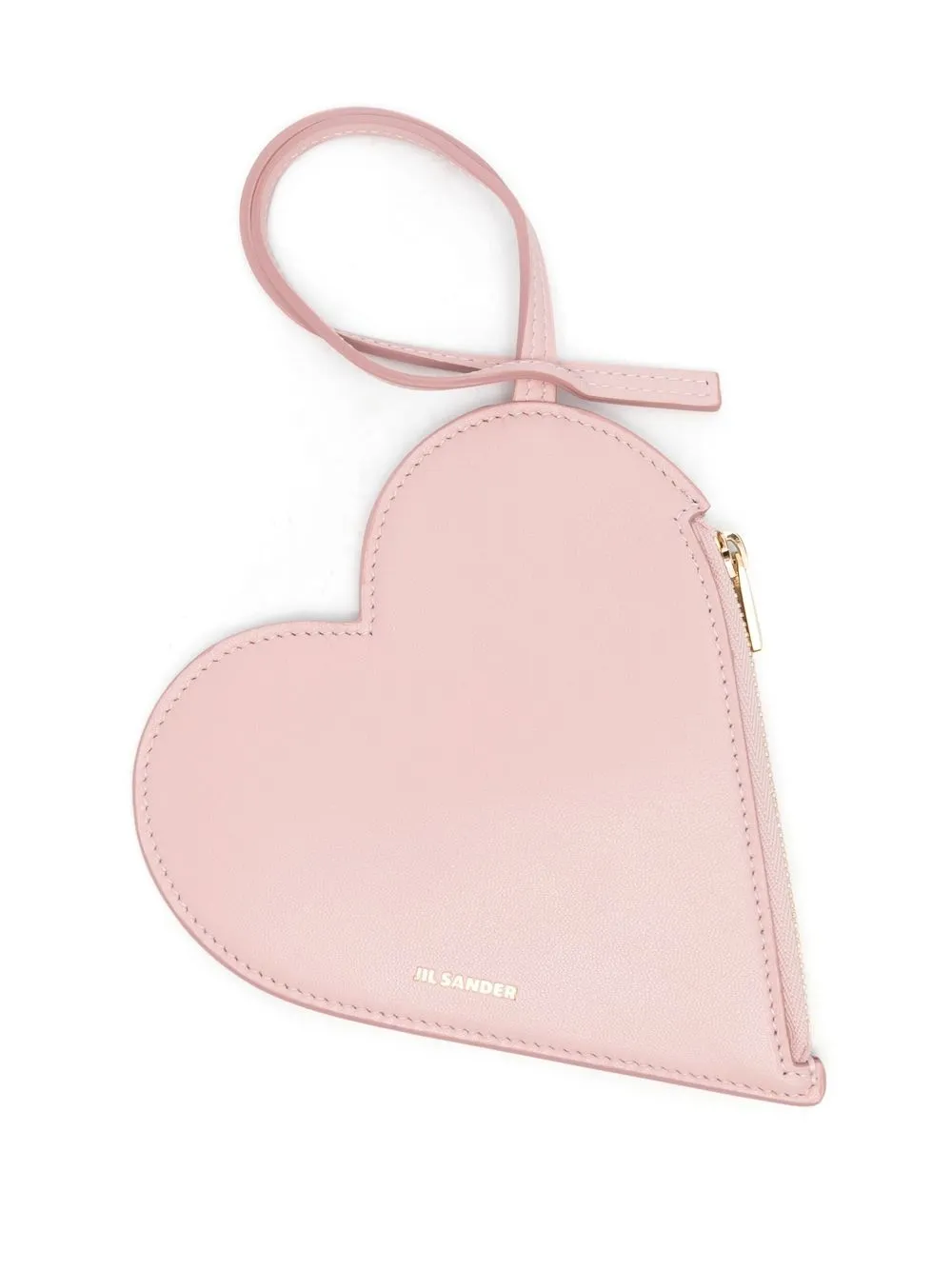 

Jil Sander cartera en forma de corazón con logo estampado - Rosado