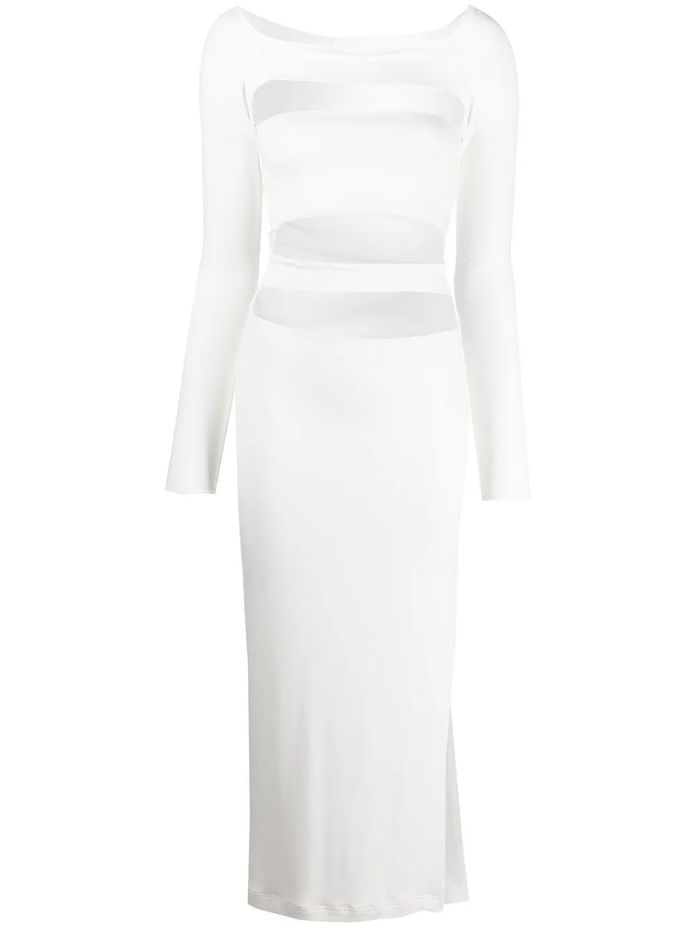 Lama Jouni off-shoulder Bandage Dress - Farfetch