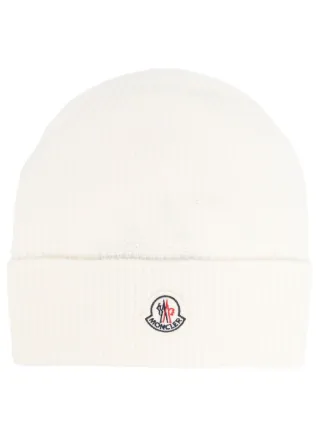 White moncler hat store