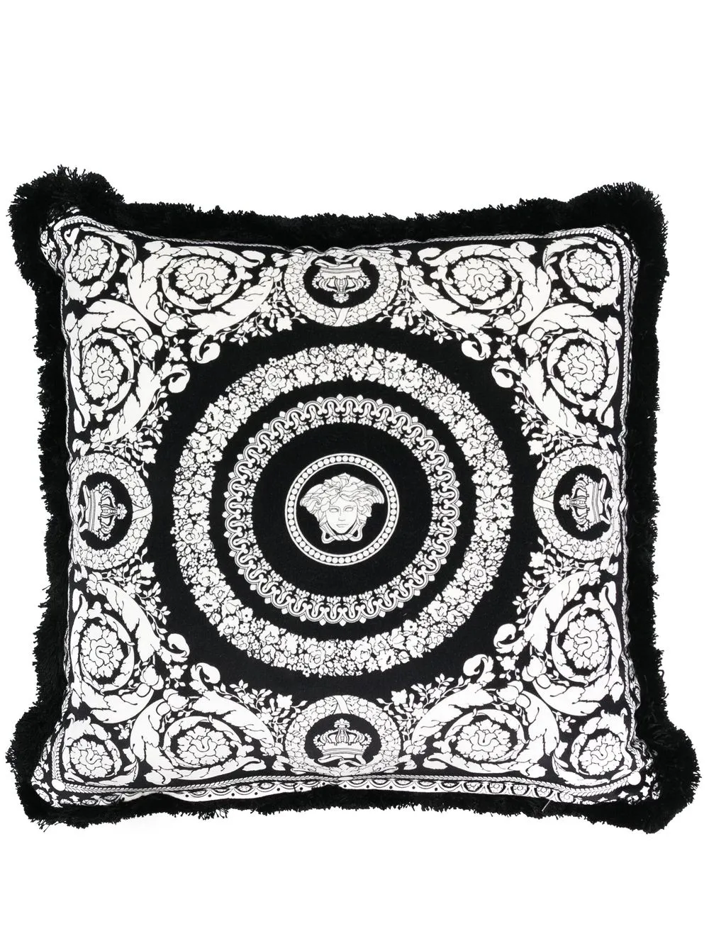 

Versace cojín con estampado gráfico - Negro
