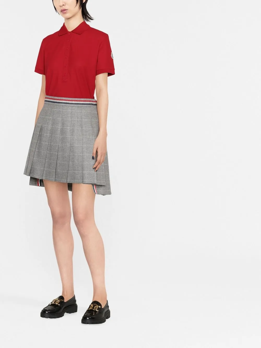 Moncler Top met logopatch - Rood