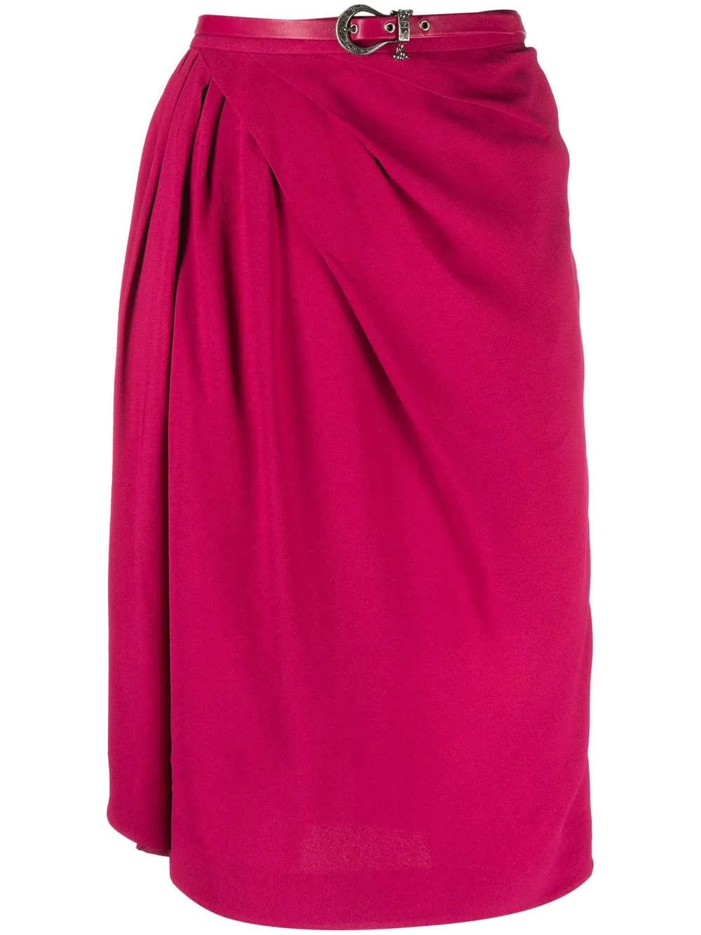 

Christian Dior falda drapeada 1990 pre-owned - Rosado