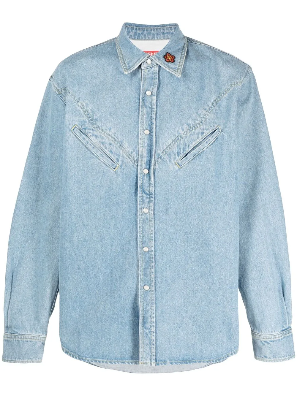 

Kenzo long-sleeve denim shirt - Blue