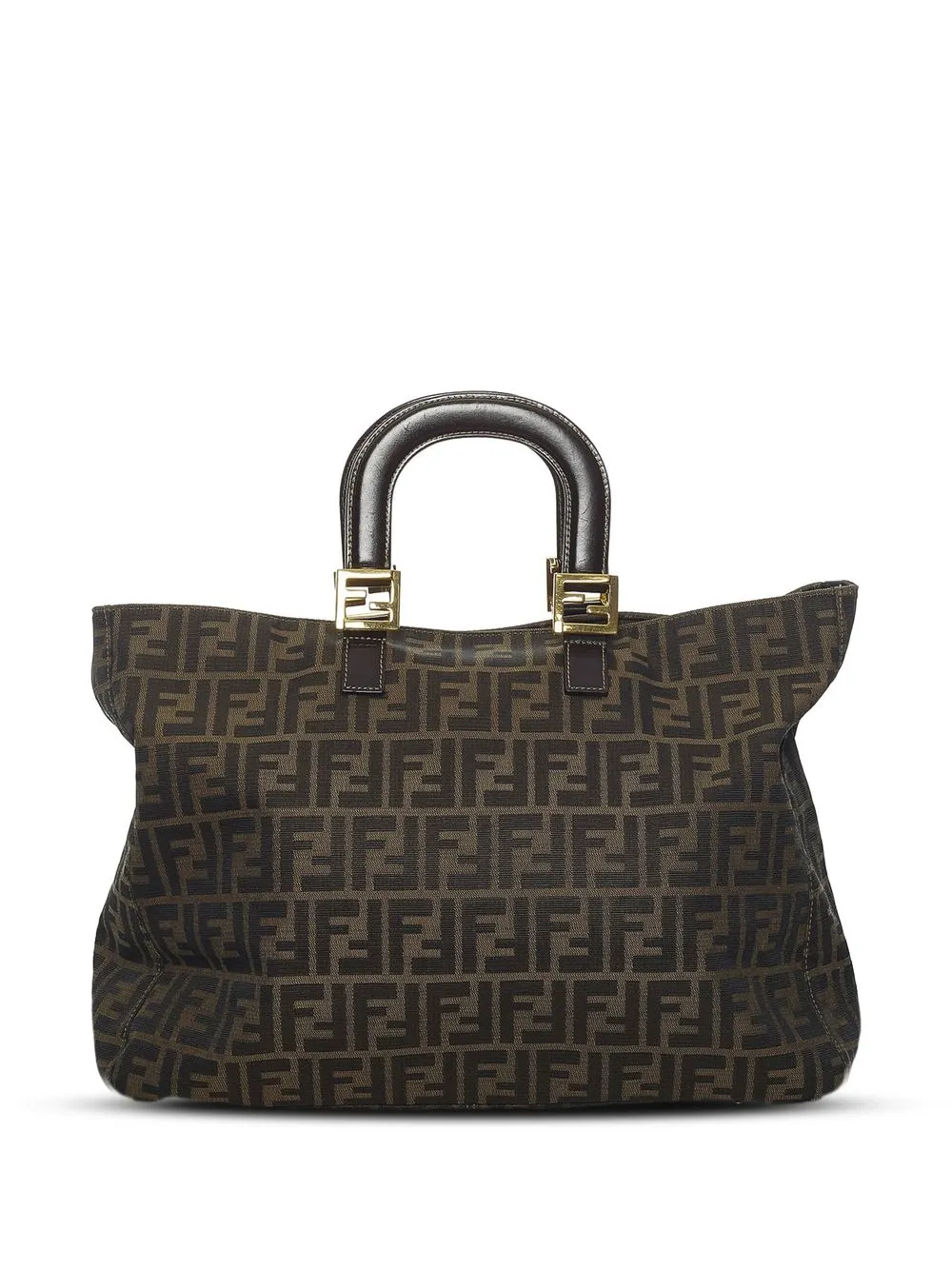 

Fendi Pre-Owned bolsa de mano Zucca Twins - Marrón