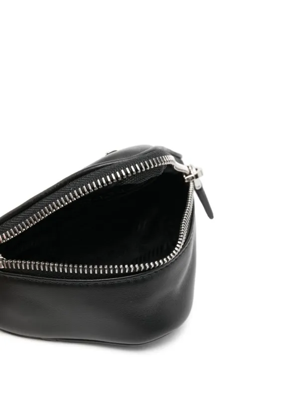 Prada レザーポーチ | ブラック | FARFETCH JP