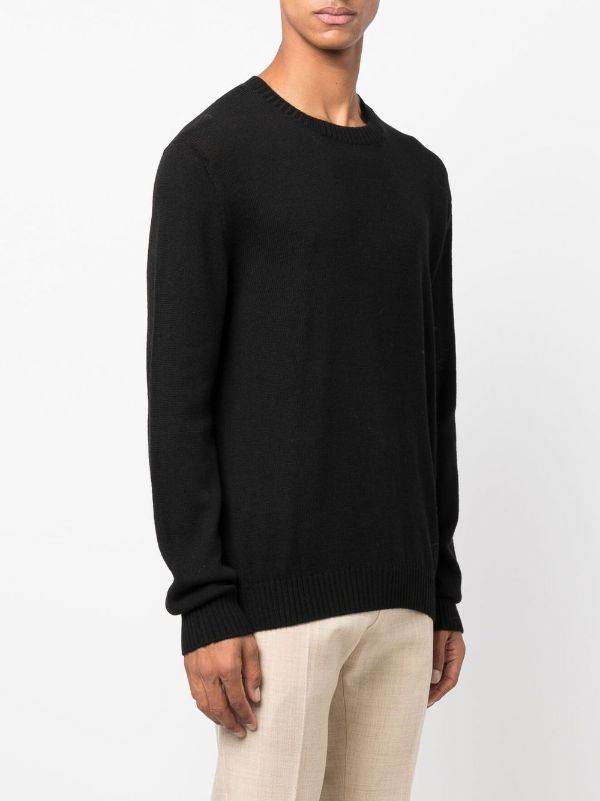 JIL SANDER MAN BLACK KNITWEAR - JIL SANDER - KNITWEAR