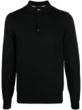 BOSS long-sleeve polo shirt - Black