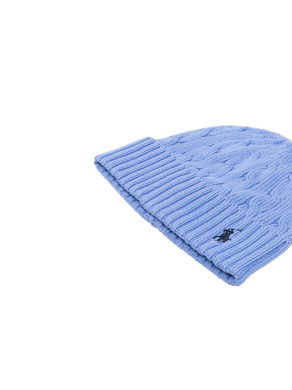 Polo Ralph Lauren embroidered-logo cable-knit Beanie - Farfetch