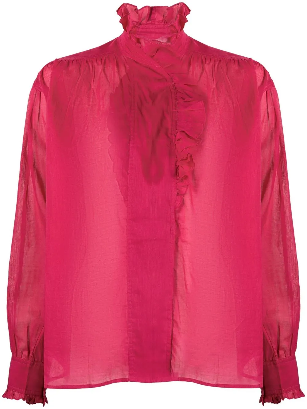 

Isabel Marant Étoile blusa con volantes - Rosado