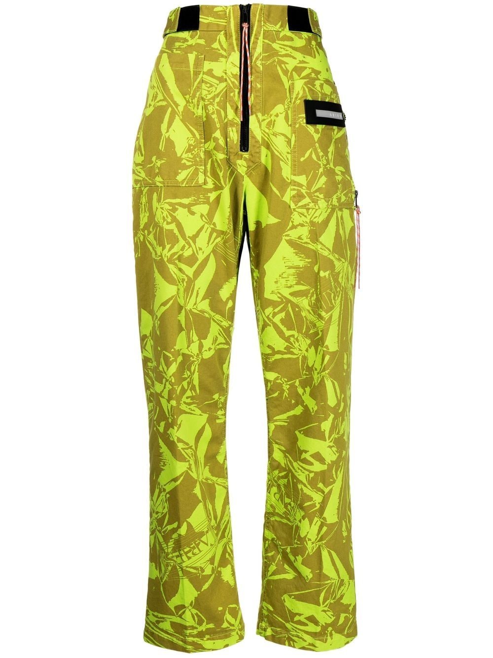 camouflage-print walking trousers