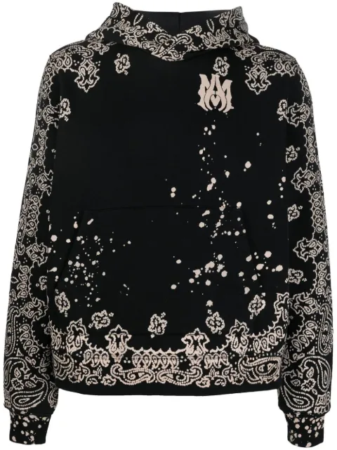 AMIRI Logo-print Bandana Hoodie Farfetch | centenariocat.upeu.edu.pe
