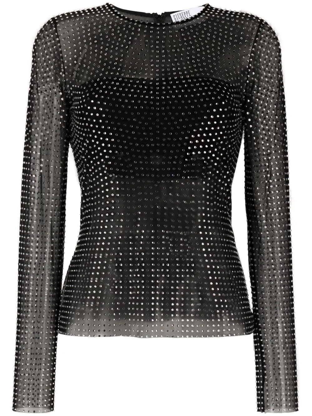 

Giuseppe Di Morabito crystal-embellished long-sleeve top - Black