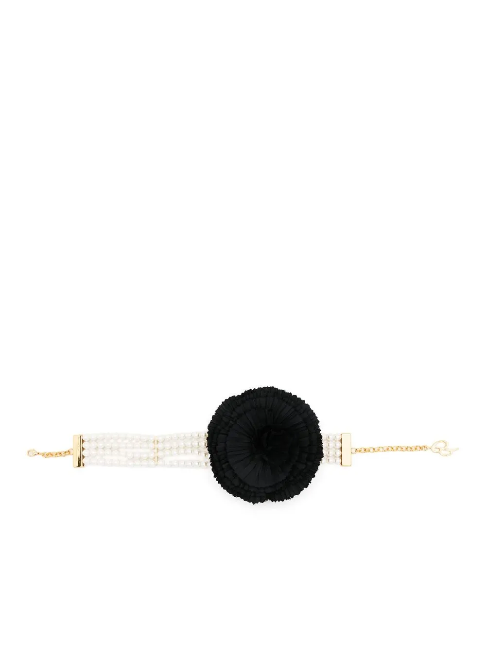 

Blumarine gargantilla con perla artificial - Negro