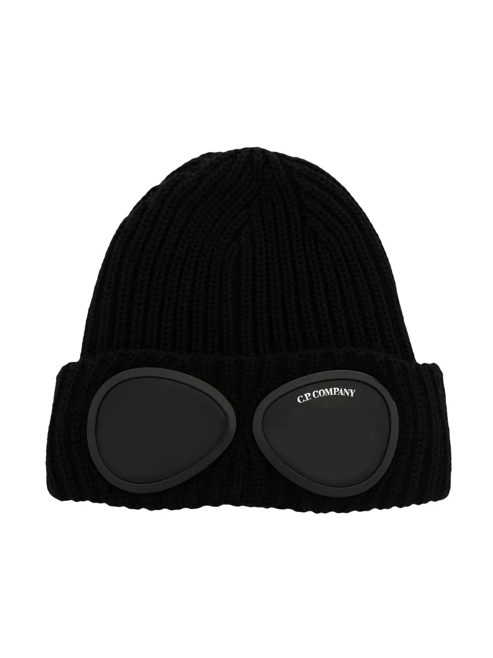 

C.P. Company Kids gorro con logo estampado - Negro