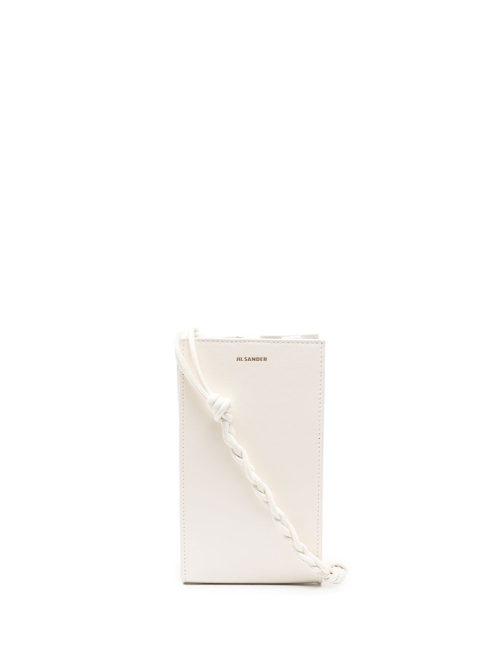 Jil Sander foil-print phone holder - White