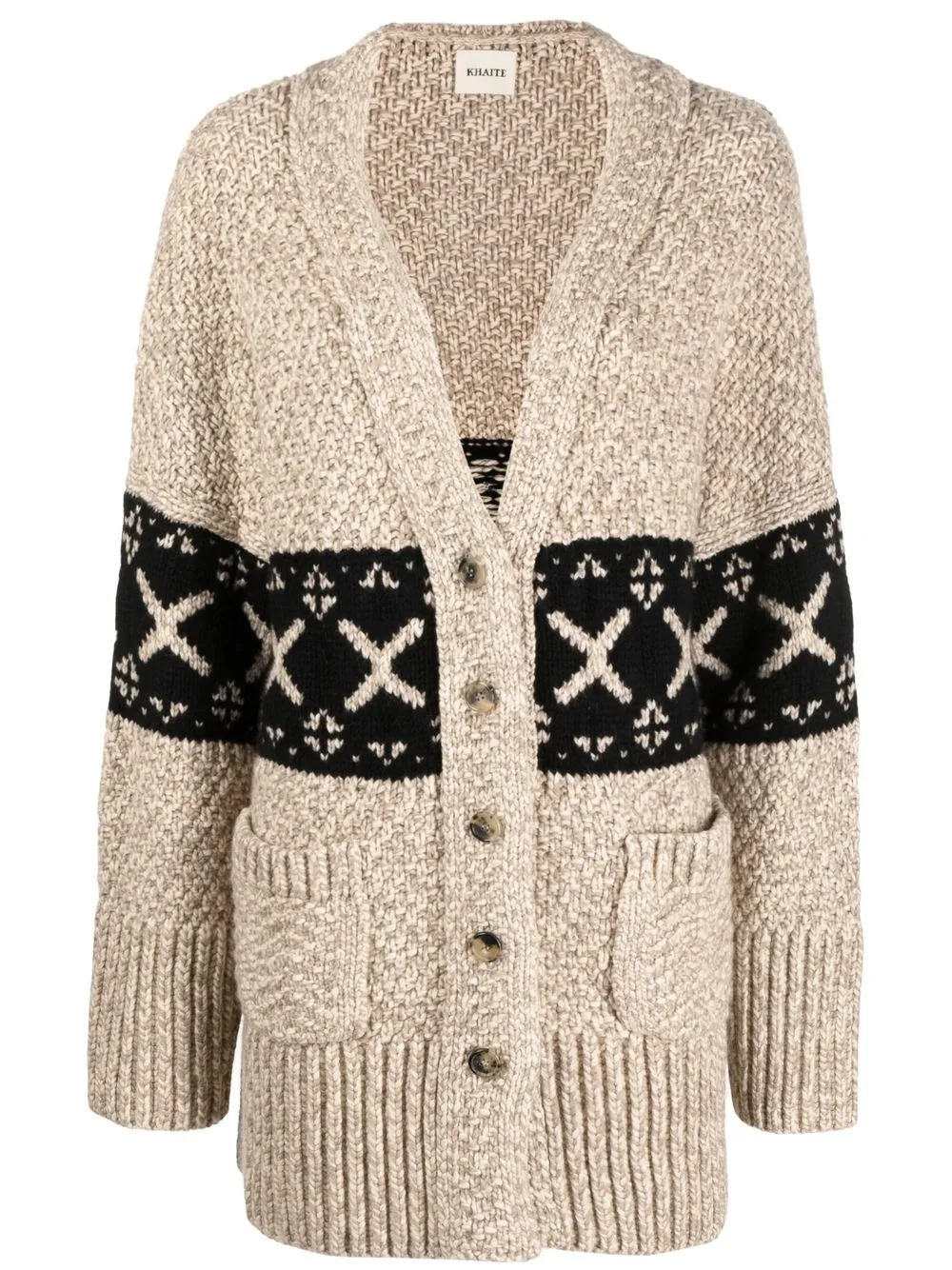 

KHAITE cashmere button-up cardigan - Neutrals