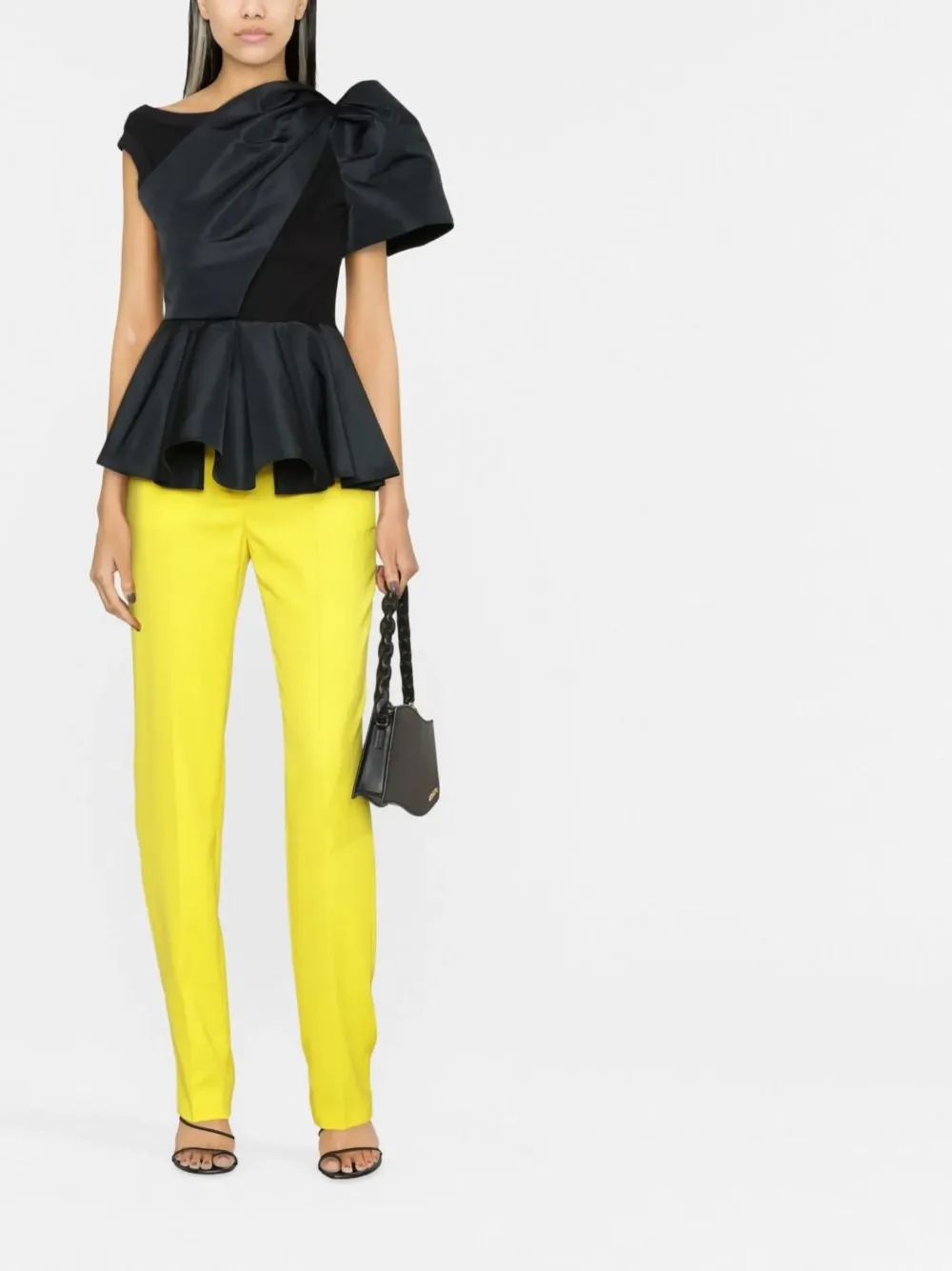 Alexander McQueen High waist broek - Geel
