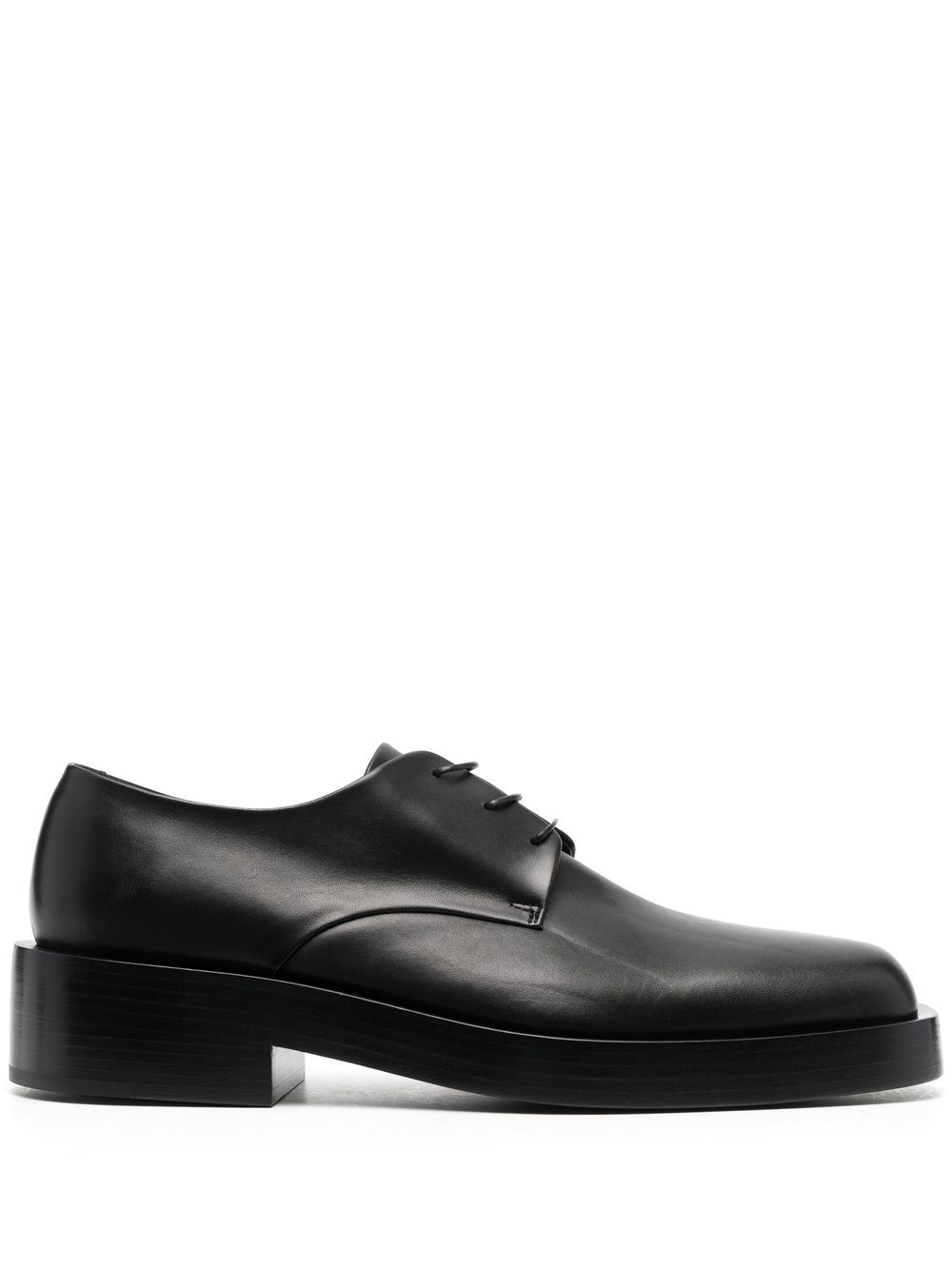 

Jil Sander zapatos derby con puntera cuadrada - Negro