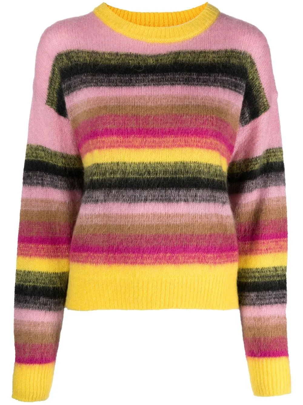 

Essentiel Antwerp striped-knit jumper - Pink