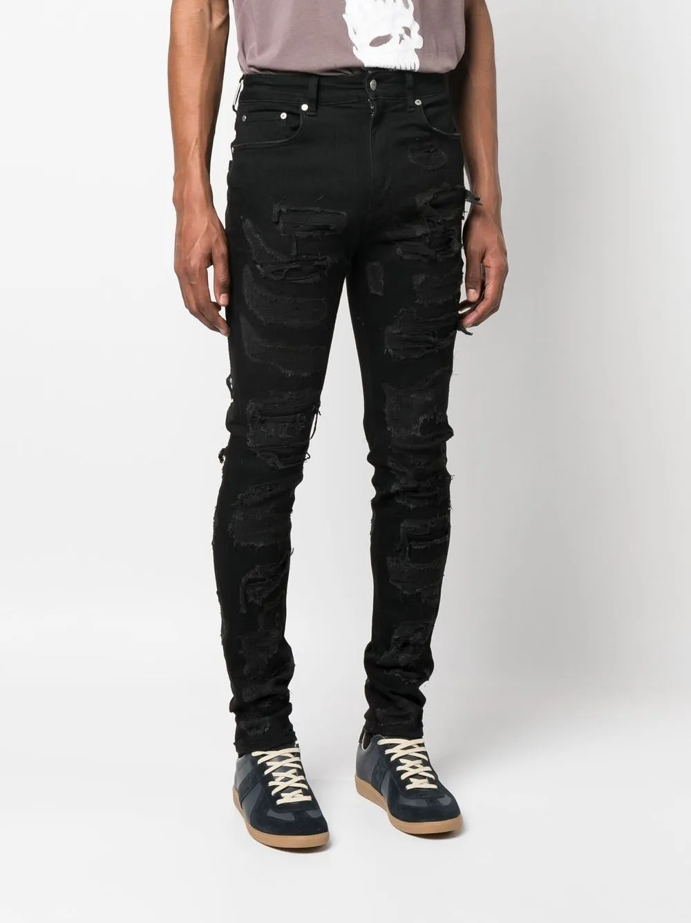 uddannelse shampoo Særlig Represent Shredded Denim skinny-cut Jeans - Farfetch