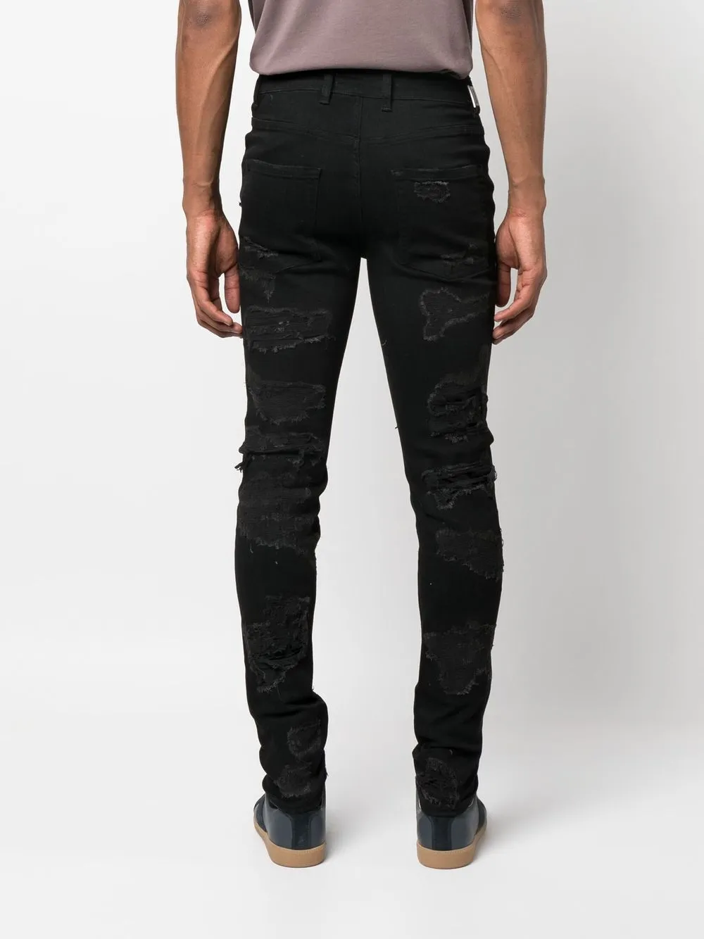 Represent Shredded Denim skinny-cut Jeans - Farfetch