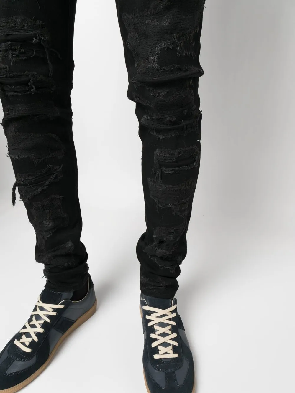 Represent Shredded Denim skinny-cut Jeans - Farfetch