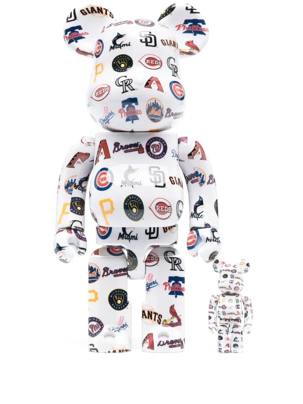 

Medicom Toy x National League BE@RBRICK figure set - White