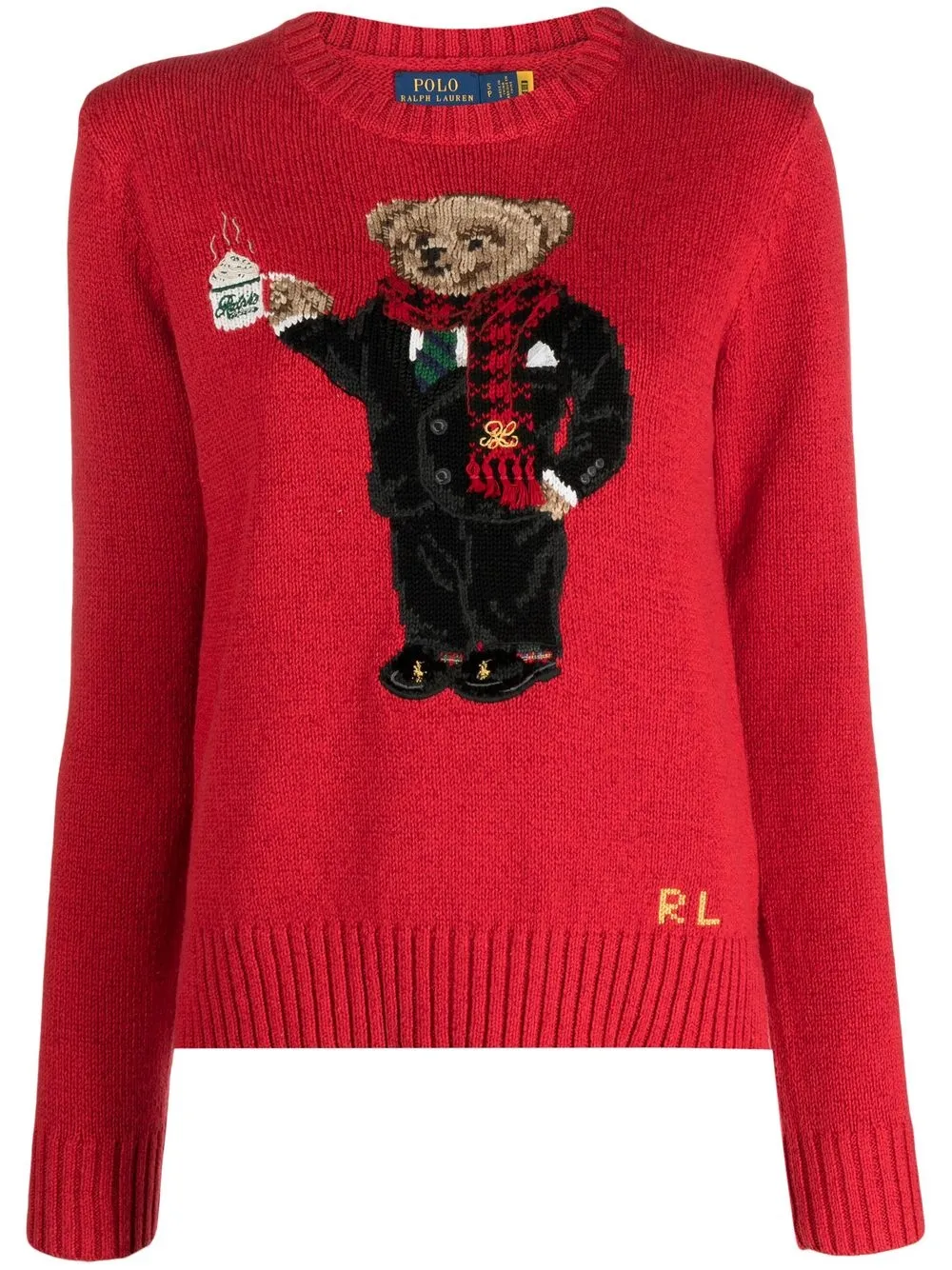 

Polo Ralph Lauren Teddy Bear-intarsia jumper - Red