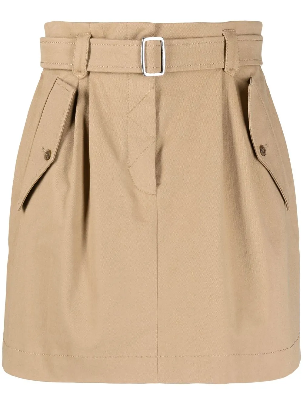 

Alberta Ferretti belted-waist cargo-pocket skirt - Neutrals
