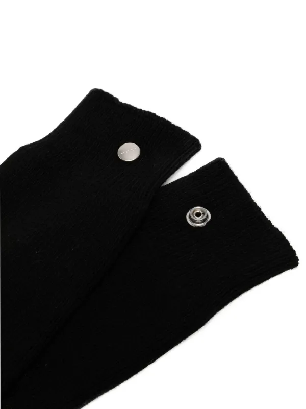 ribbed-knit arm warmers