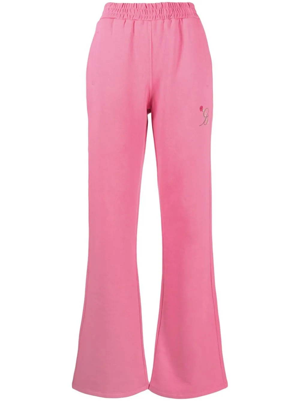 

Blumarine pants con logo estampado - Rosado