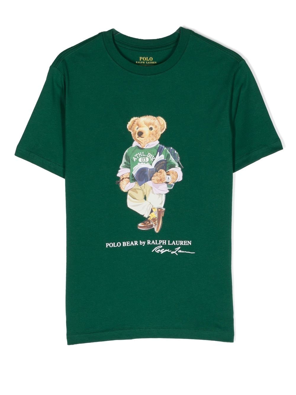 Ralph Lauren Polo Bear Short-sleeve T-shirt In Green