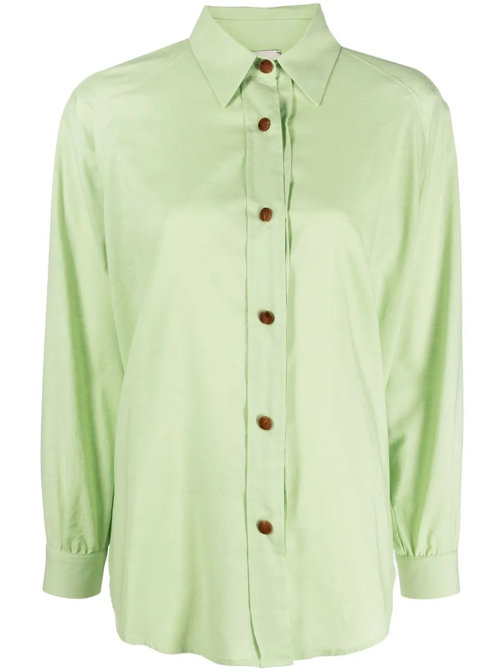 

Alysi camisa manga larga con botones - Verde