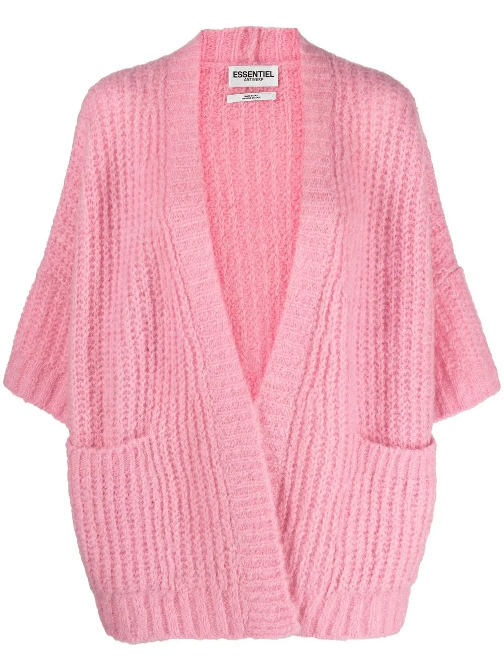 

Essentiel Antwerp cárdigan con mangas tres cuartos - Rosado
