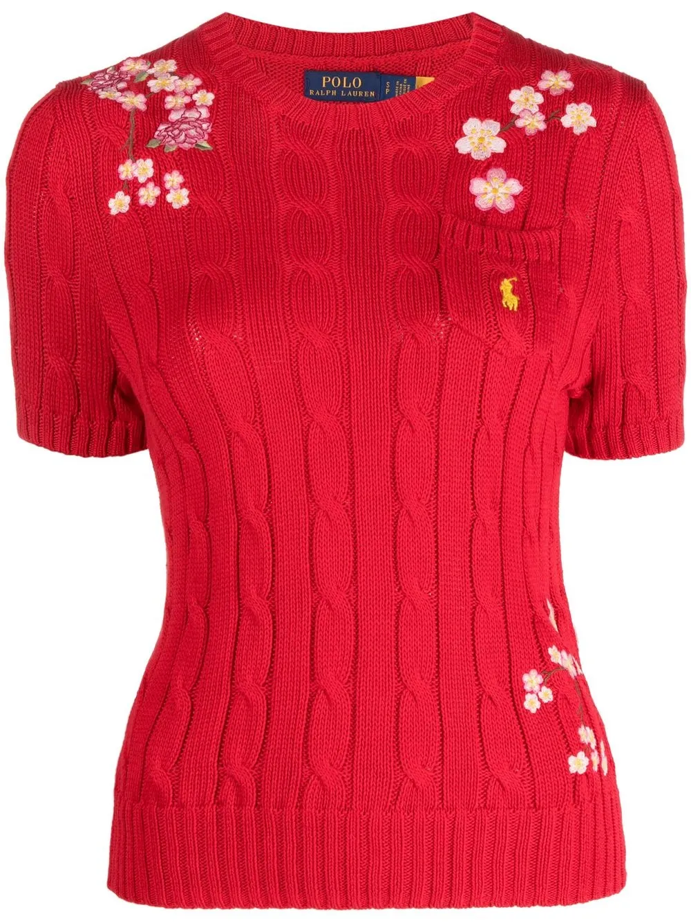 

Polo Ralph Lauren floral-pattern knitted top - Red