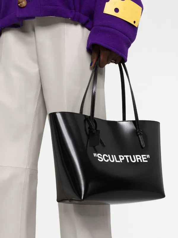 Off-White slogan-print Tote Bag - Farfetch