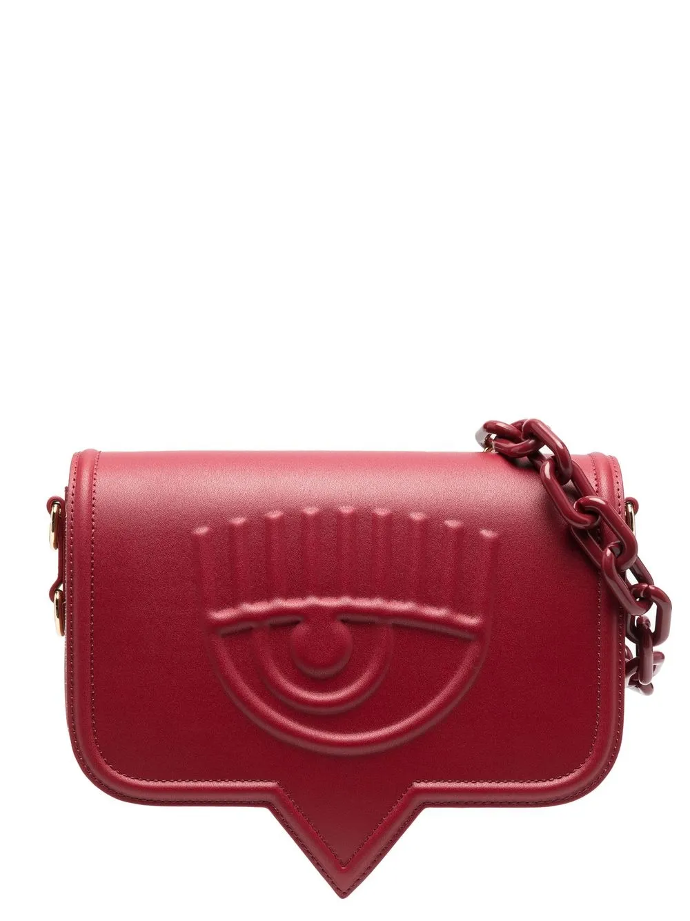 

Chiara Ferragni bolsa de hombro con logo en relieve - Rojo