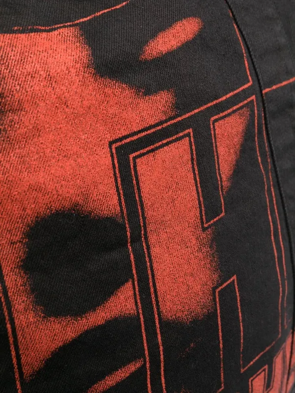 Raf Simons グラフィック ショルダーバッグ | ブラック | FARFETCH JP